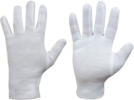 GUANTES ALGODON BLANCO TALLA L 19800107