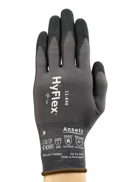 [250100494] GUANTE HYFLEX NYLON/NITRILO ESPUMADO NEGRO REF: 11-840 TALLA 9 *C.E*
